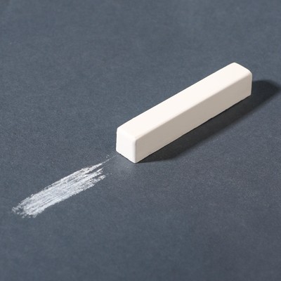 Мелки белые школьные 6 шт. «Смешарики», прямоугольные