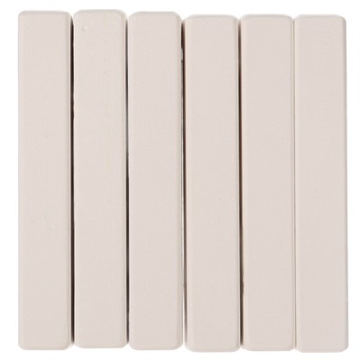 Мелки белые школьные 6 шт. «Смешарики», прямоугольные