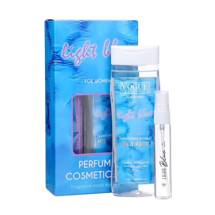 Подарочный набор женский Light blue: гель для душа, 250 мл + парфюмерная вода, 33 мл - Фото 1