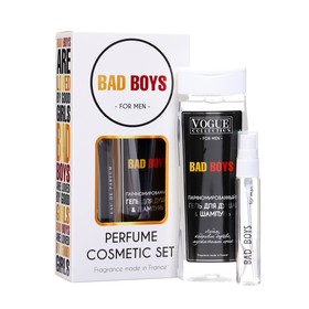 Подарочный набор мужской Bad Boys: гель для душа, 250 мл + парфюмерная вода, 33 мл