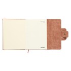 Ежедневник недатированный A5, 160 листов, deVENTE.Jesse, твёрдая обложка из искусственной замши с поролоном, ляссе, кремовый блок 70 г/м2, бежевый - фото 23311441