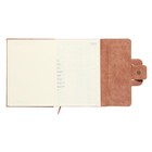 Ежедневник недатированный A5, 160 листов, deVENTE.Jesse, твёрдая обложка из искусственной замши с поролоном, ляссе, кремовый блок 70 г/м2, бежевый - фото 23311442