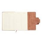 Ежедневник недатированный A5, 160 листов, deVENTE.Jesse, твёрдая обложка из искусственной замши с поролоном, ляссе, кремовый блок 70 г/м2, бежевый - фото 23311444