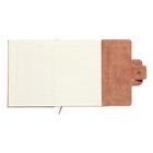 Ежедневник недатированный A5, 160 листов, deVENTE.Jesse, твёрдая обложка из искусственной замши с поролоном, ляссе, кремовый блок 70 г/м2, бежевый - фото 23311446