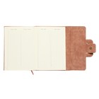 Ежедневник недатированный A5, 160 листов, deVENTE.Jesse, твёрдая обложка из искусственной замши с поролоном, ляссе, кремовый блок 70 г/м2, бежевый - фото 23311447