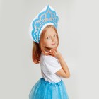 Карнавальный набор «Снегурочка»: футболка, юбка, кокошник, термонаклейка, 98–110 см - Фото 5