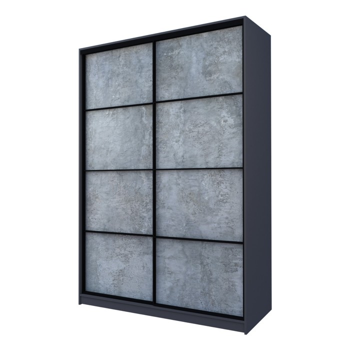 Шкаф-купе Max-МШ-23-6-16-11, 1600×600×2300 мм, цвет графит / метрополитан грей - Фото 1