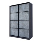 Шкаф-купе Max-МШ-23-6-18-11, 1800×600×2300 мм, цвет графит / метрополитан грей - Фото 1