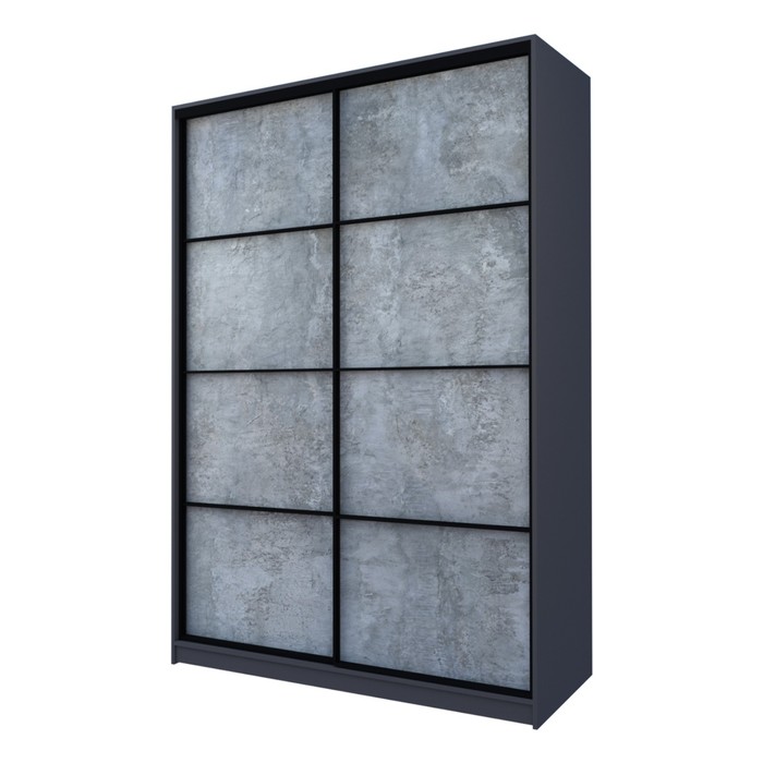 Шкаф-купе Max-МШ-23-6-18-11, 1800×600×2300 мм, цвет графит / метрополитан грей - Фото 1