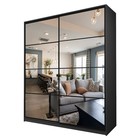 Шкаф-купе Max-МШ-23-6-22/2-55, 2200×600×2300 мм, зеркало, цвет графит - Фото 1