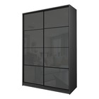 Шкаф - купе Max-МШ-23-6-16-22, 1600×600×2300 мм, цвет графит/стекло тёмно - серое - Фото 1