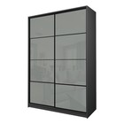 Шкаф - купе Max-МШ-23-6-18-22, 1800×600×2300 мм, цвет графит/стекло светло - серое - Фото 1