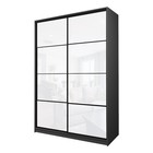 Шкаф-купе Max-МШ-23-6-18-22, 1800×600×2300 мм, цвет графит / стекло белое - Фото 1