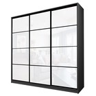 Шкаф-купе Max-МШ-23-6-24-222, 2400×600×2300 мм, цвет графит / стекло белое - Фото 1