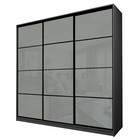 Шкаф-купе Max-МШ-23-6-24/2-222, 2400×600×2300 мм, цвет графит / стекло светло-серое - Фото 1