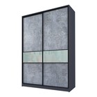 Шкаф-купе Max-МШ-23-6-18-99, 1800×600×2300 мм, метрополитан грей / стекло светло-серое - Фото 1