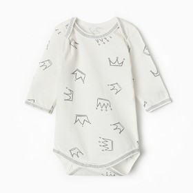 Боди Bloom Baby Короны с дл. рукавом, р. 62 см, молочный 9932261