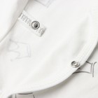 Костюм (распашонка, ползунки, чепчик) Bloom Baby Короны, р. 62 см, молочный - фото 23230554