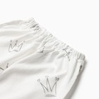 Костюм (распашонка, ползунки, чепчик) Bloom Baby Короны, р. 62 см, молочный - фото 23230555