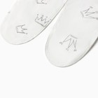 Костюм (распашонка, ползунки, чепчик) Bloom Baby Короны, р. 62 см, молочный - фото 23230556