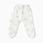 Костюм (распашонка, ползунки, чепчик) Bloom Baby Короны, р. 62 см, молочный - фото 23230548