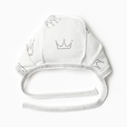 Костюм (распашонка, ползунки, чепчик) Bloom Baby Короны, р. 62 см, молочный - фото 23230549