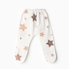 Костюм (распашонка, ползунки, чепчик) Bloom Baby Звездочки, р. 62 см, молочный - фото 24998072