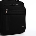 Сумка кросс-боди мужская «Сакси», 3 наружных кармана, с ручкой, длинный ремень, 25×7×29 см, чёрная - Фото 4