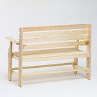 Скамья со спинкой и подлокотниками 120 см - фото 24264961