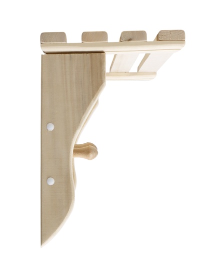 Вешалка-полка "Банька", липа, 61,5х31,5х21,5 см