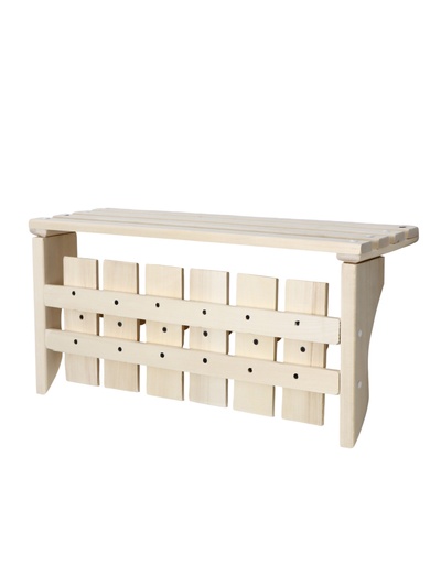 Вешалка-полка "Банька", липа, 61,5х31,5х21,5 см