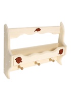 Полка - вешалка для бани и сауны «Волна», липа, 53×37×9 см, 3 крючка - Фото 8