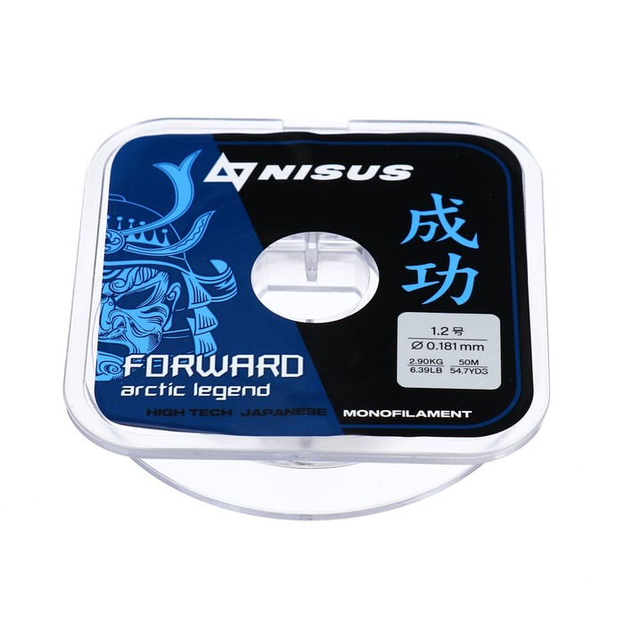 

Леска Nisus FORWARD ARCTIC LEGEND, диаметр 0.181 мм, тест 2.9 кг, 50 м, Nylon Transparent