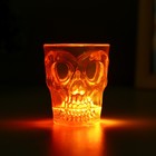 Фужер с подсветкой "Хэллоуин" LED 1Вт от батареек LR41 оранжевый 6х5х5см RISALUX - Фото 4
