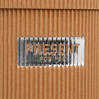 Коробка подарочная шляпная из микрогофры, упаковка, «Present for you», 12 х 12 см - Фото 3