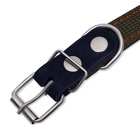 Ошейник брезентовый безразмерный двухслойный, 55×2.5 см, ОШ 25-45 см - Фото 5