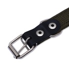 Ошейник брезентовый безразмерный двухслойный, 55×2.5 см, ОШ 25-45 см - Фото 6