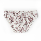 Трусы женские слипы Miss Beautiful, цвет белый/коричневый, р-р XL (46-48) 10085319