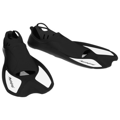 Ласты для плавания ONLYTOP, р. 42-43, чёрные, белые