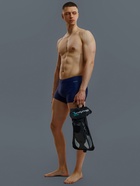 Ласты для плавания ONLYTOP, р. 44-45, цвет чёрный/белый - Фото 5
