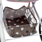 Коляска для кукол универсальная, с корзиной, сумкой, металлический каркас - Фото 8