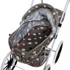 Коляска для кукол универсальная, с корзиной, сумкой, металлический каркас - Фото 9