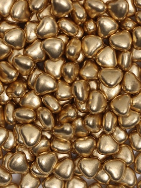 Посыпка кондитерская «Металлическое сердечко», золотая, 50 г