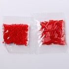 Браслет из бисера своими руками с посланием «Азбука Морзе», цвет красный, набор для плетения браслетов - Фото 3