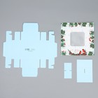 Коробка под 4 конфеты «С Новым годом», снегири, 10.5 х 10.5 х 3.5 см 9854623 - фото 12517733