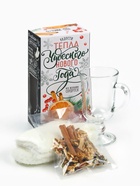 Подарочный набор для приготовления глинтвейна «Чудесного Нового года»: бокал 250 мл., специи 30 г, носки 36-39 размера - Фото 3