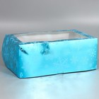 Коробка складная на 6 капкейков с окном «Снежинки», 25 х 17 х 10 см - Фото 4