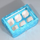 Коробка складная на 6 капкейков с окном «Снежинки», 25 х 17 х 10 см - Фото 5