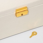 Шкатулка для украшений, раздвижная с зеркалом, 17.5×14×13.5, белая - Фото 2