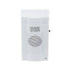 Звонок HomeStar HS-0115, беспроводной, 8,6 МВт, 32 мелодии, 80-90дБ, r=100м, белый - Фото 3